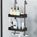 Wisfame Over Door Shower Caddy – 2-Tier Rustproof Hanging Organizer