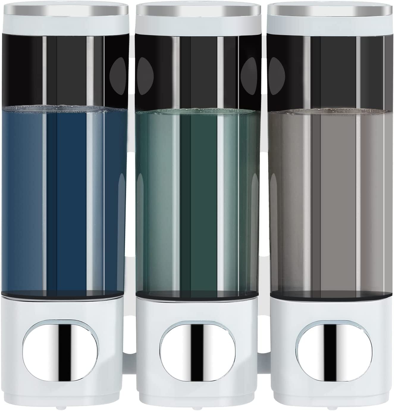 Modunful 3 Chamber Shower Dispenser – No Drill Wall Mounted Shampoo Set