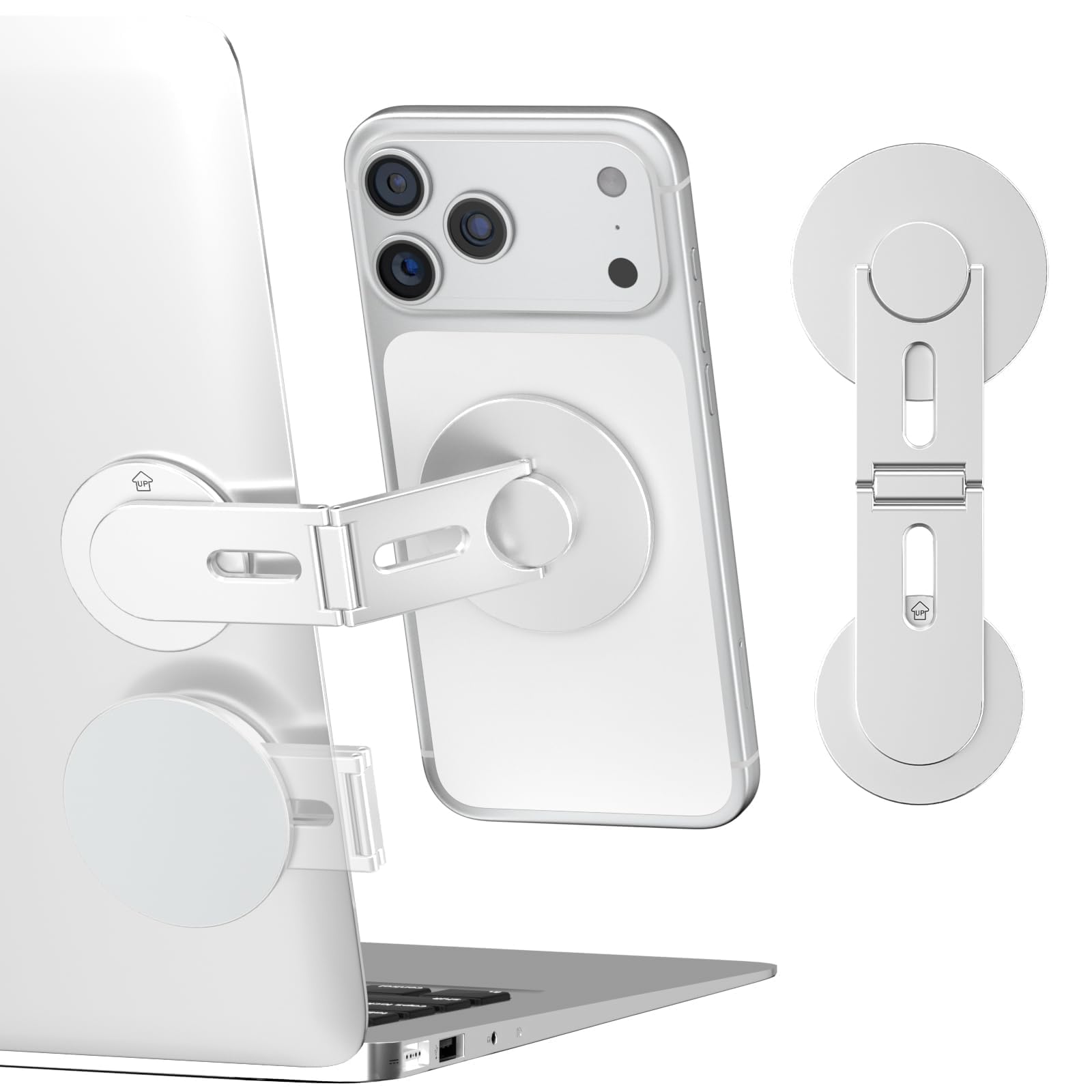 CloudValley Magnetic Laptop Phone Holder | 360° Rotating MagSafe Mount