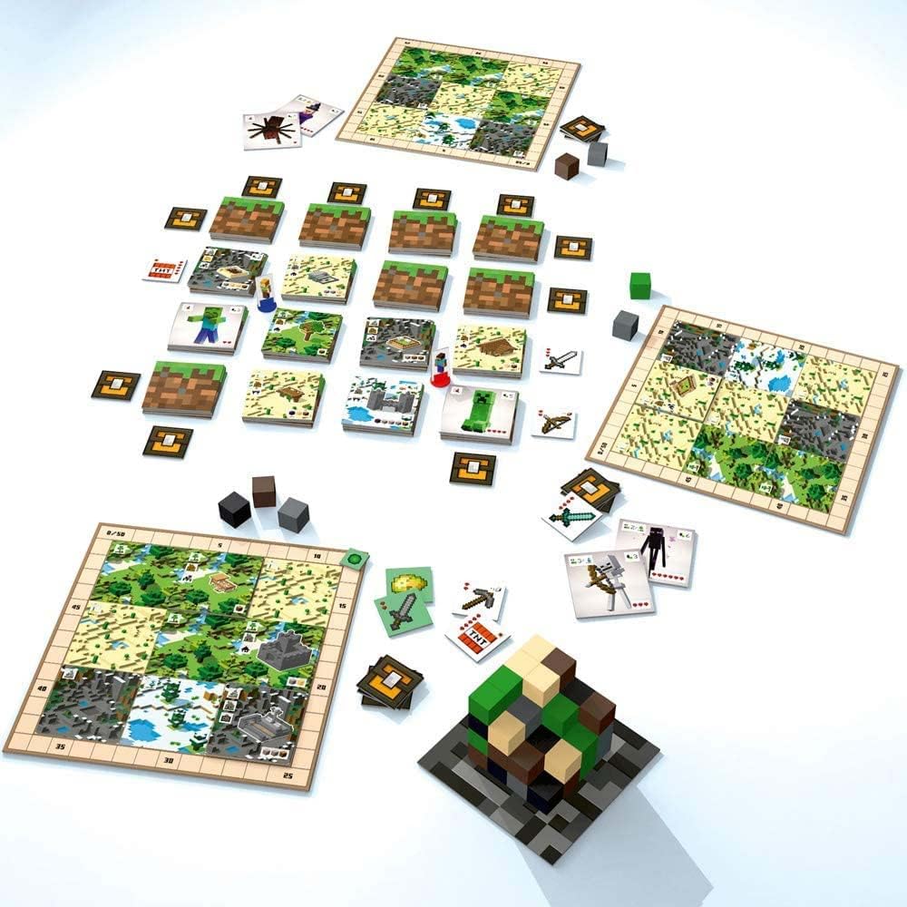 Ravensburger Minecraft Builders & Biomes Strategy Board Game | 2-4 Players