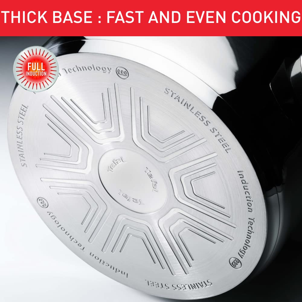 Tefal Comfort Max 30cm Stainless Steel Frying Pan | Non-Stick Induction