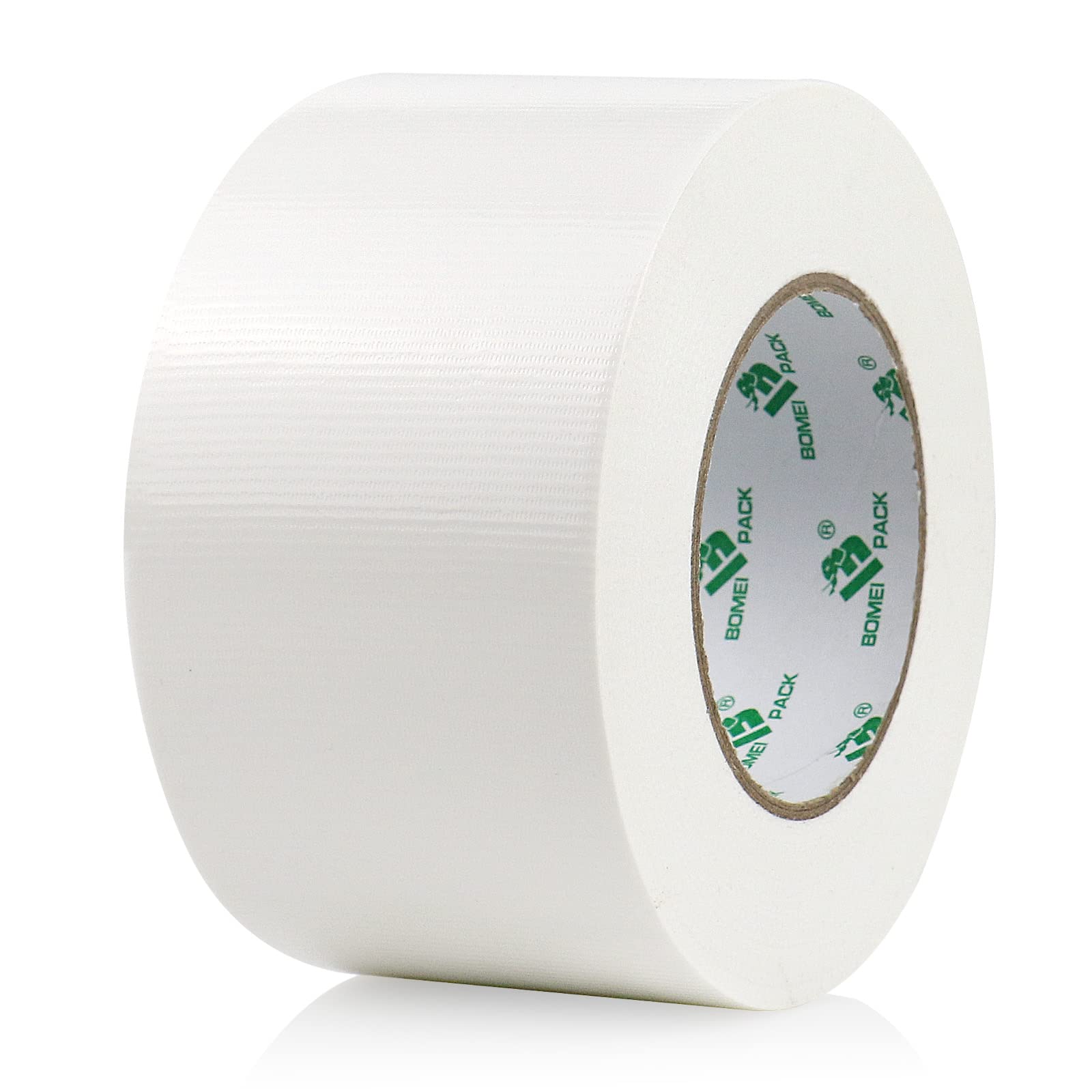 BOMEI PACK White Wide Duct Tape – Heavy Duty Cloth Gaffer Tape (75mm x 50m)