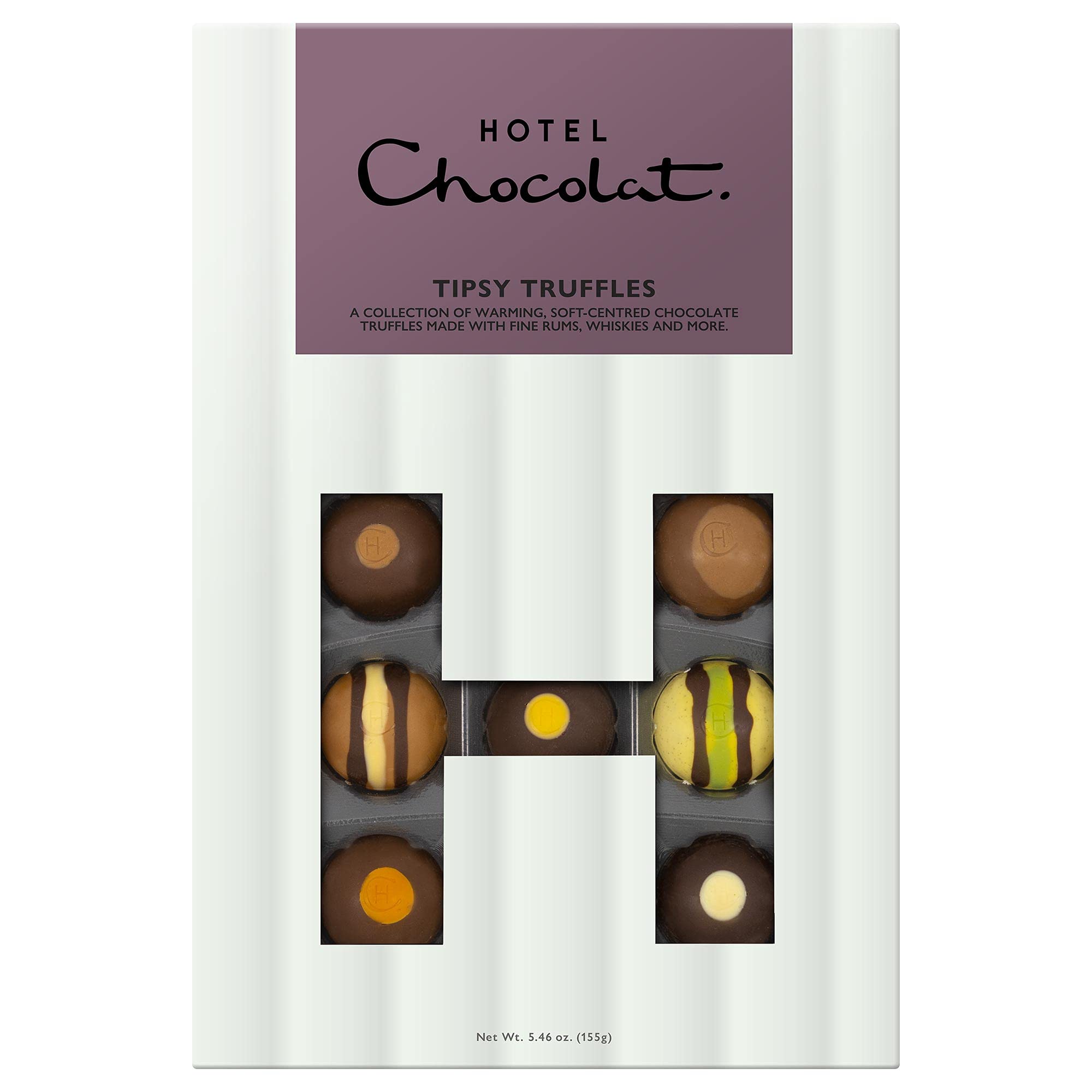 Hotel Chocolat Tipsy Truffles H-Box | 14 Alcoholic Chocolates, 155g