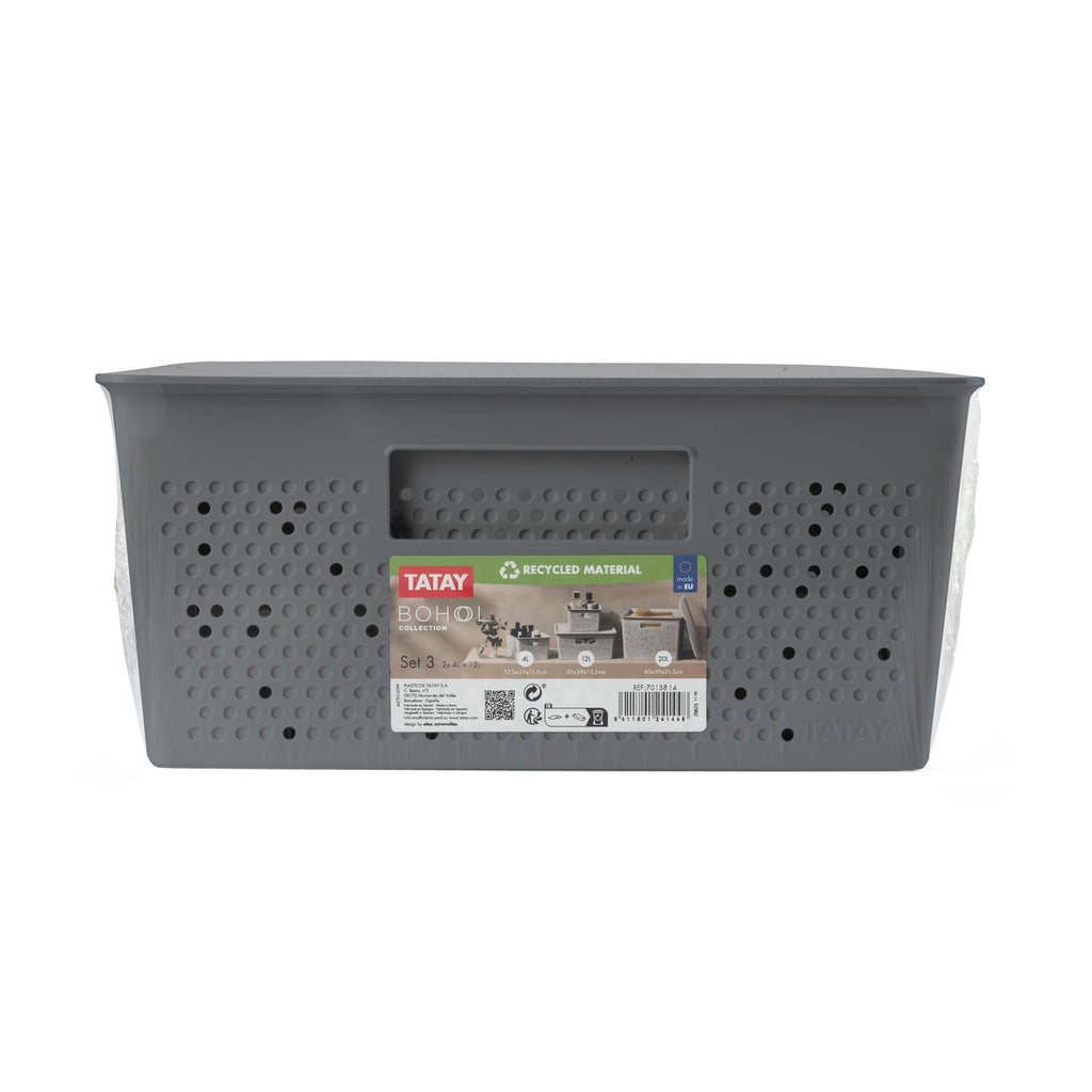 TATAY Storage Basket Bohol BPA-Free Stackable Design Modular Storage Design - image 3