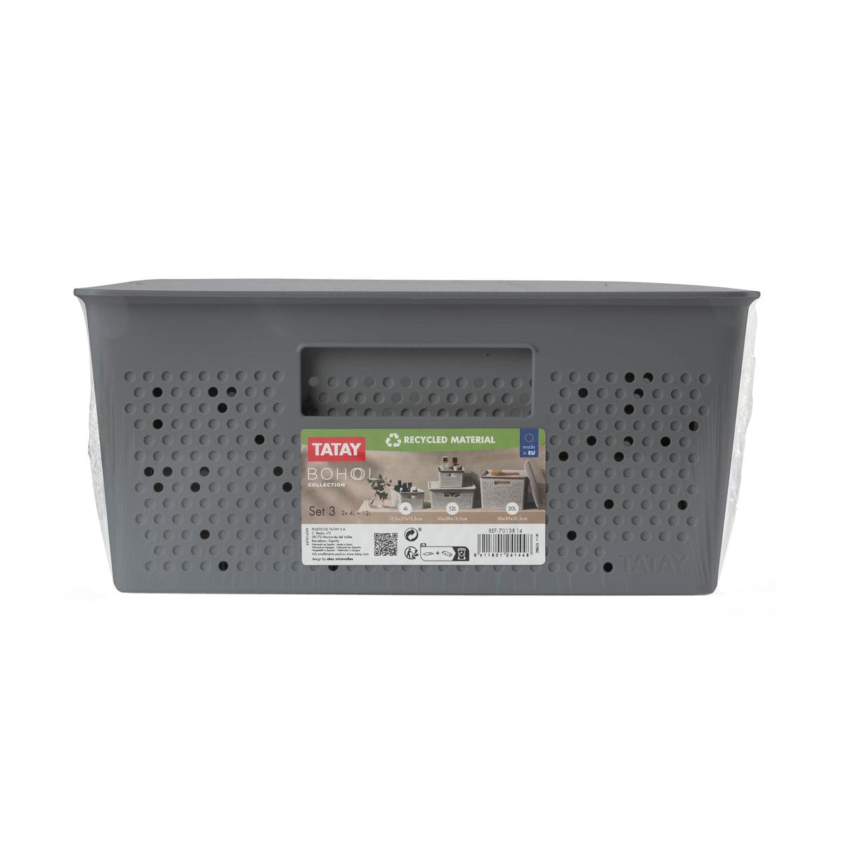 TATAY Storage Basket Bohol BPA-Free Stackable Design Modular Storage Design - image 3