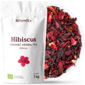 Jolof Store Organic Hibiscus Tea – 1kg Dried Flowers for Herbal Infusion