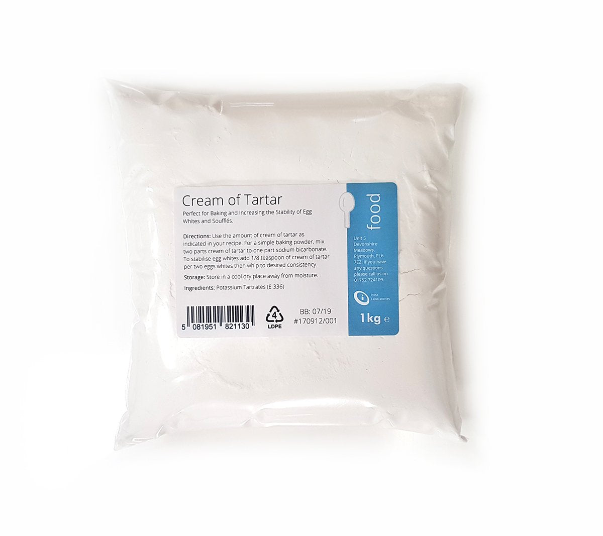 Jolof Store Cream of Tartar - Pure Food Grade Baking Powder, 1kg