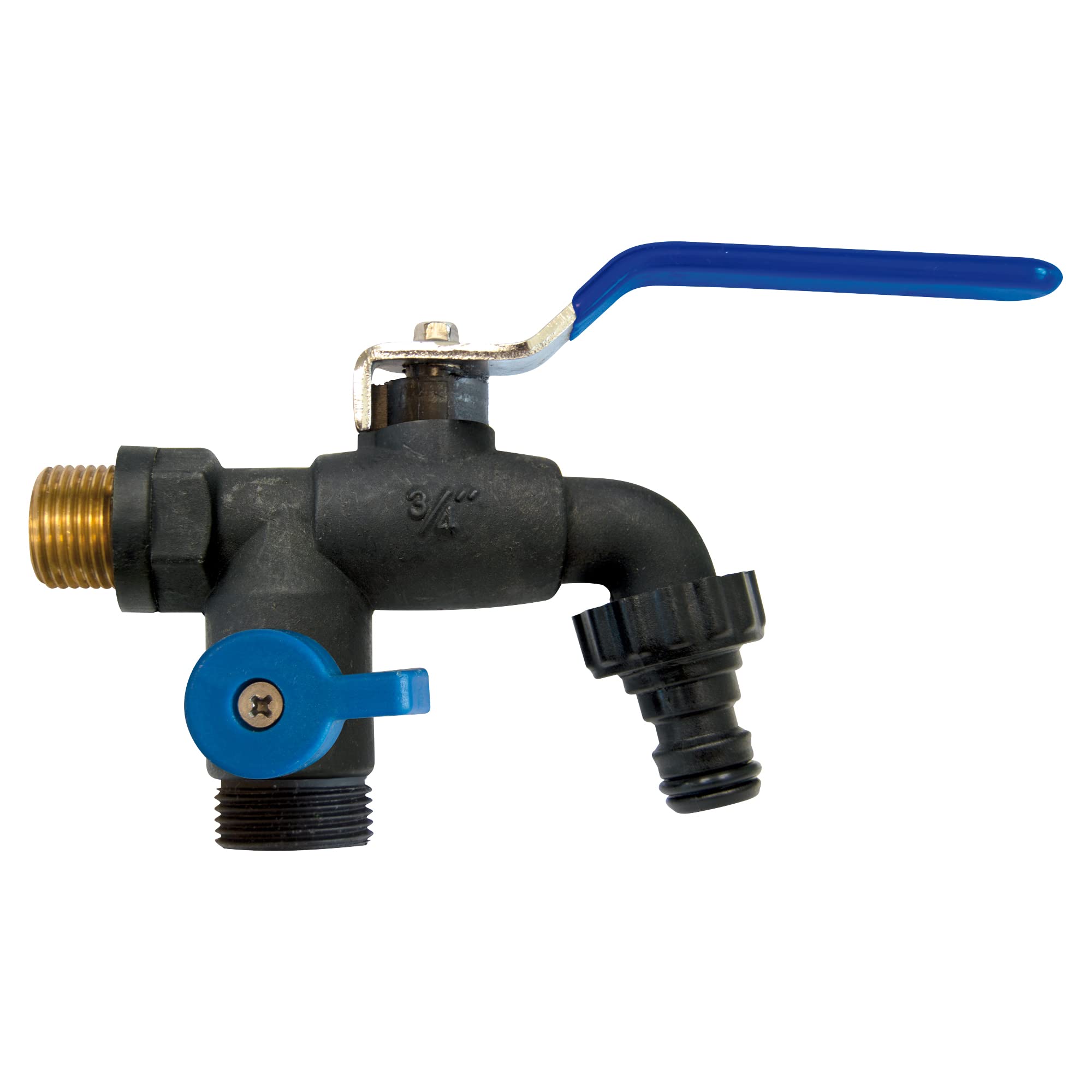 S&M Anti-Ice Garden Tap – Dual Outlet Outdoor Irrigation Valve, -20°C