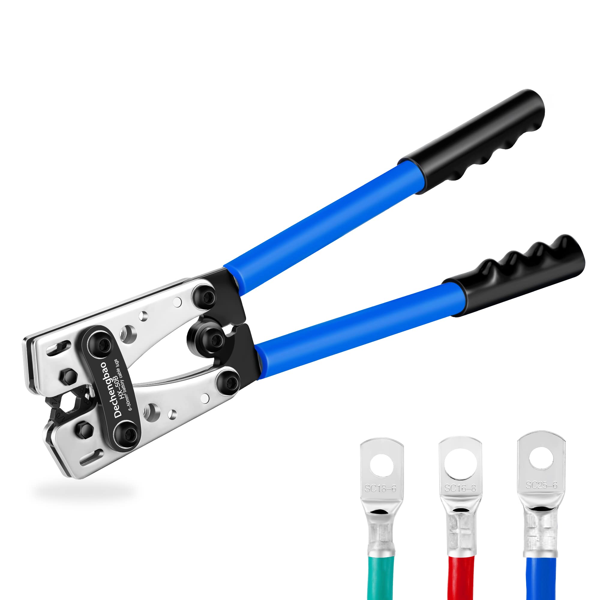 HX-50B Battery Cable Lug Crimper – 6-50mm² (8-1/0 AWG)