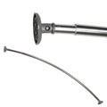 Croydex Telescopic Curved Shower Curtain Rod – Chrome Aluminium
