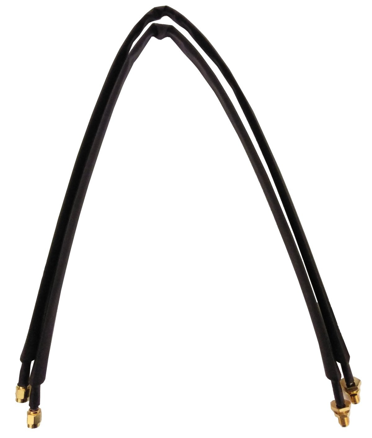Jolof Store SMA Window Feed Through Cable – 2x50cm Black for 4G 5G Routers