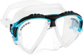 Cressi Matrix Snorkeling & Scuba Diving Mask – Low Volume – Clear/Aquamarine