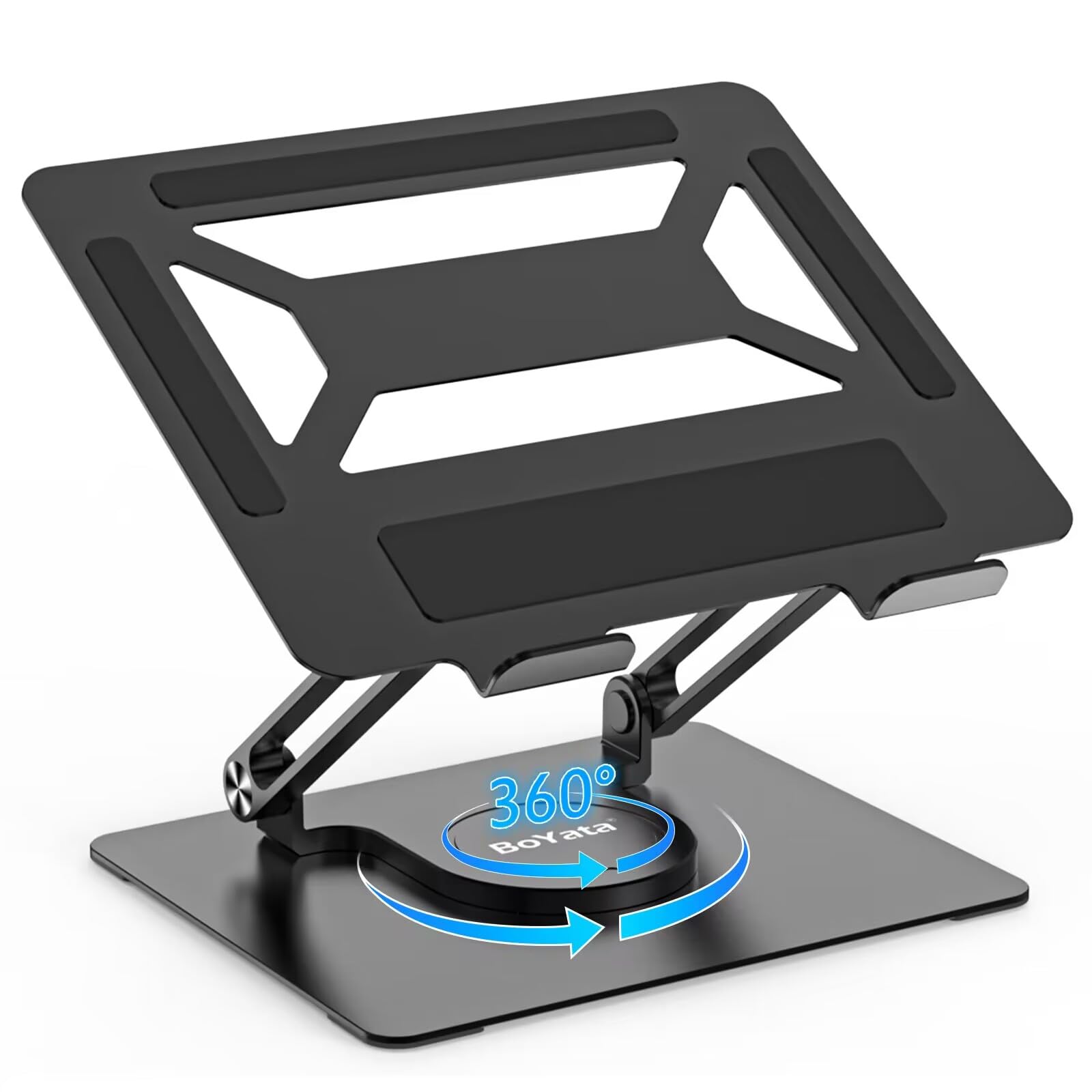 BoYata Laptop Stand | 360° Rotating Adjustable Ergonomic Desk Riser