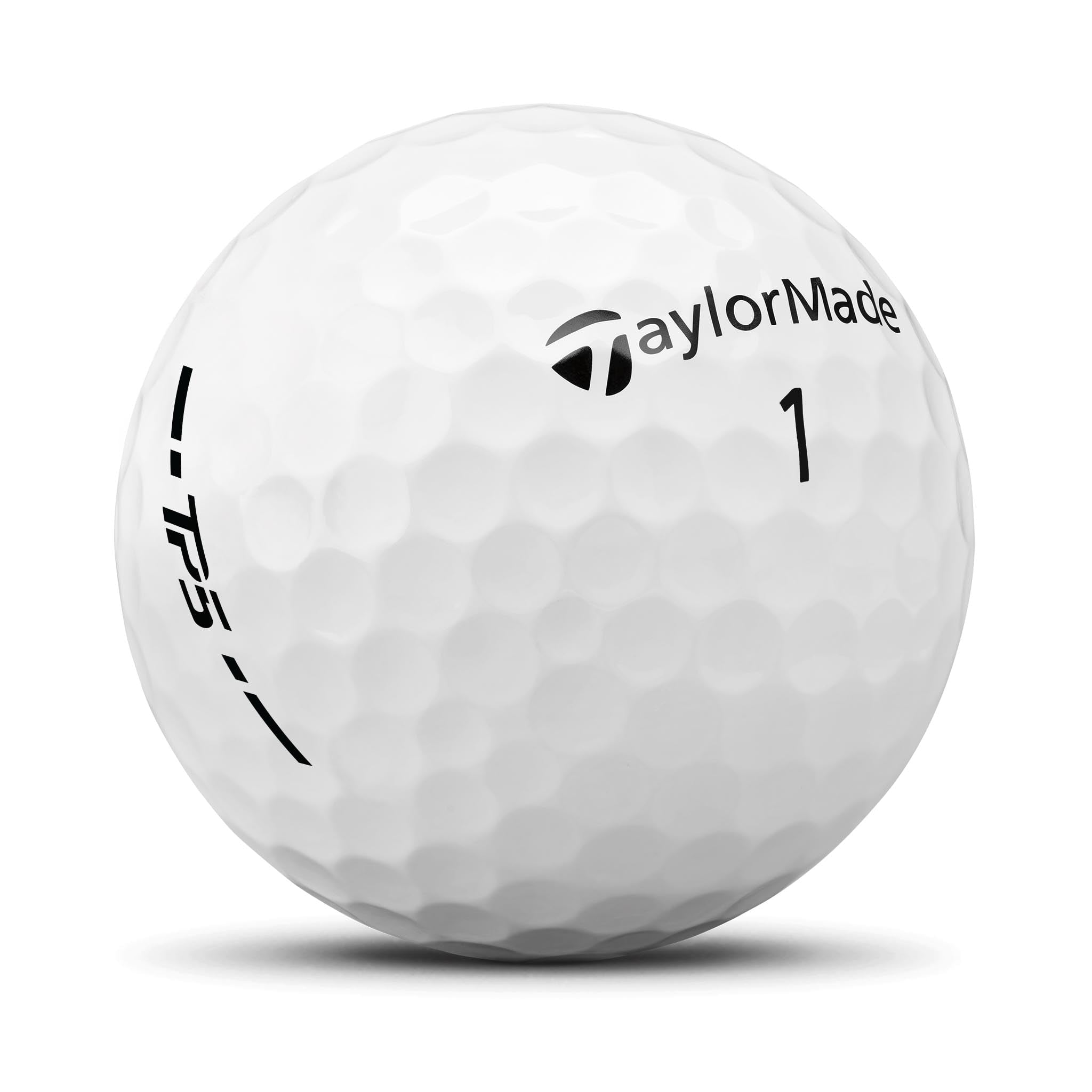 TaylorMade 2024 TP5 Golf Balls – 5-Layer Tour Spin White (1 Dozen)