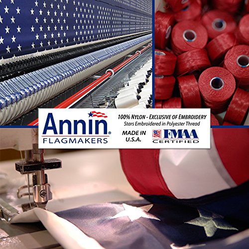 Annin American Flag - 5x8 Ft Heavy-Duty Tough-Tex Polyester Made in USA