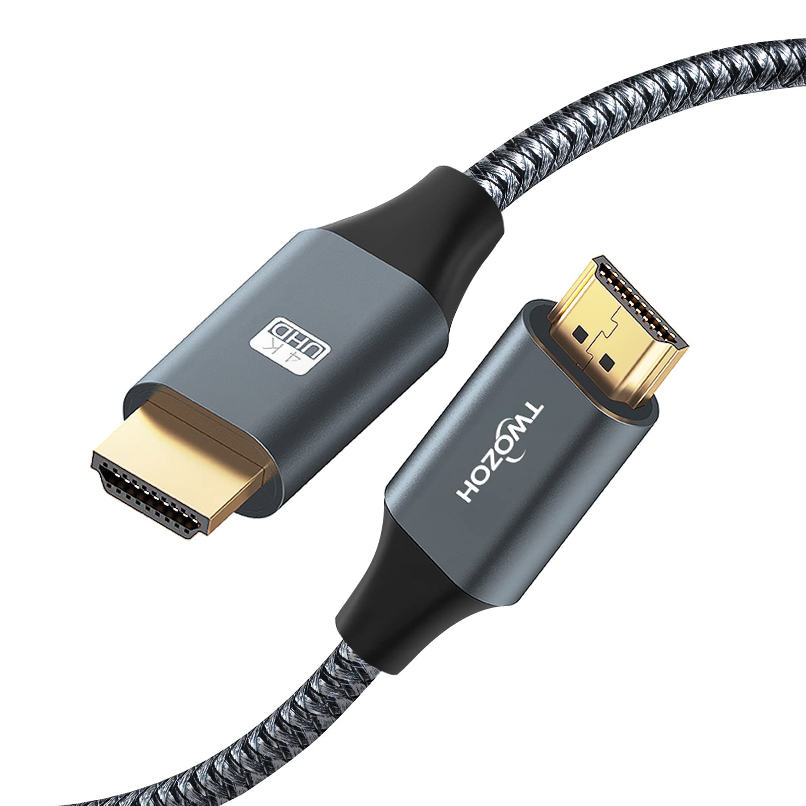 Twozoh 4K HDMI Cable 10M – High Speed Braided HDMI 2.0 Lead for PS5 & PC