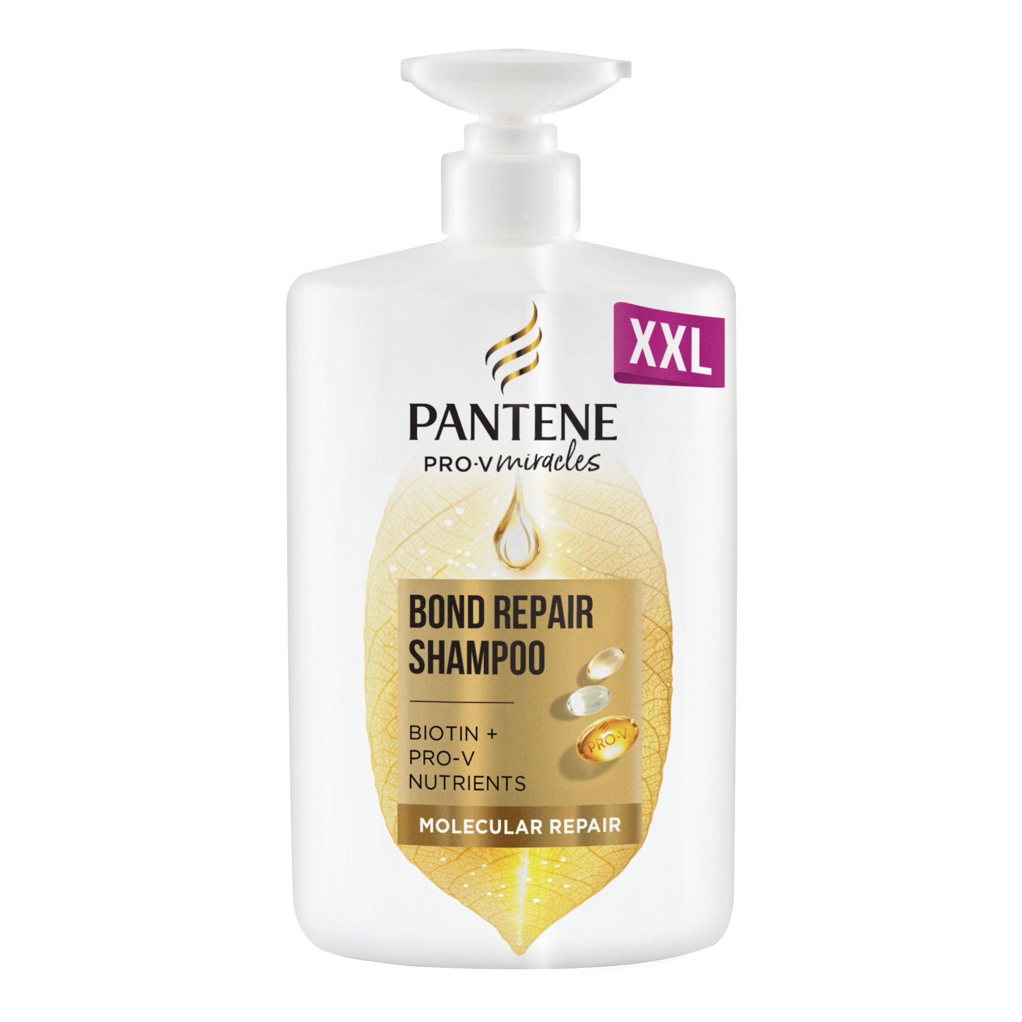 Pantene Molecular Bond Repair Shampoo with Biotin for Damaged Hair | 1000ml