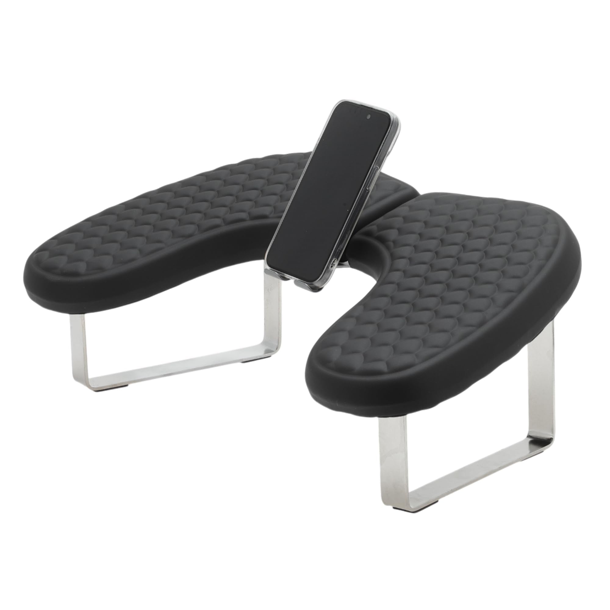 VOCOSTE Nail Arm Rest with Phone Holder | PU Leather Manicure Hand Rest