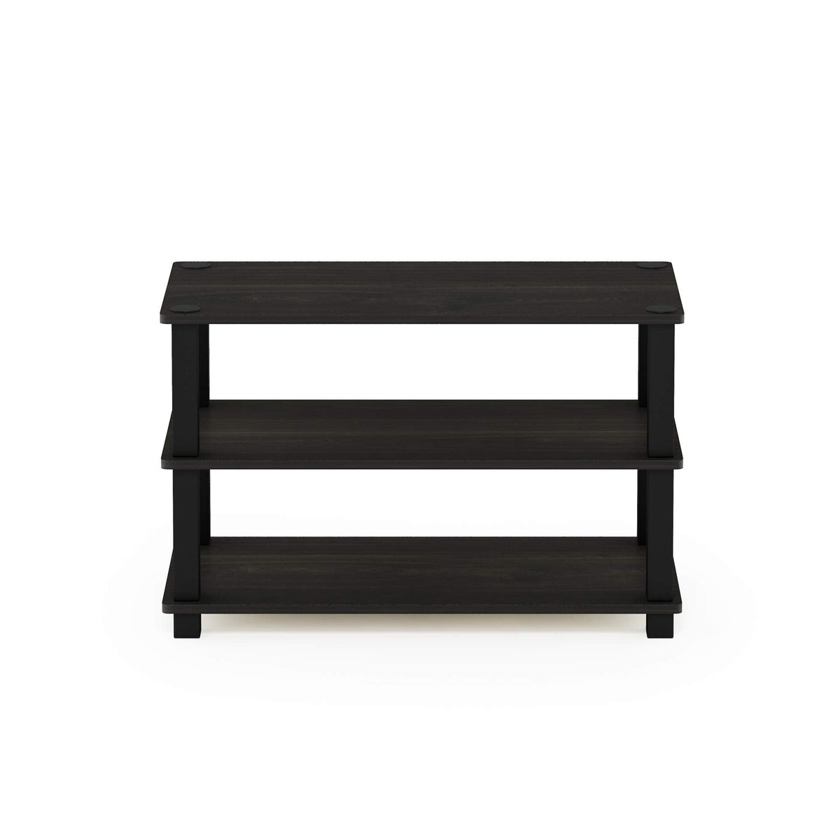 Furinno TURN-S-TUBE Shoe Rack, 3-Tier Shoe Organizer, Shoe Storage, 11.6 x 23.6 x 22.2, for Closet Entryway, Office, Garage, Espresso/Black - image 5