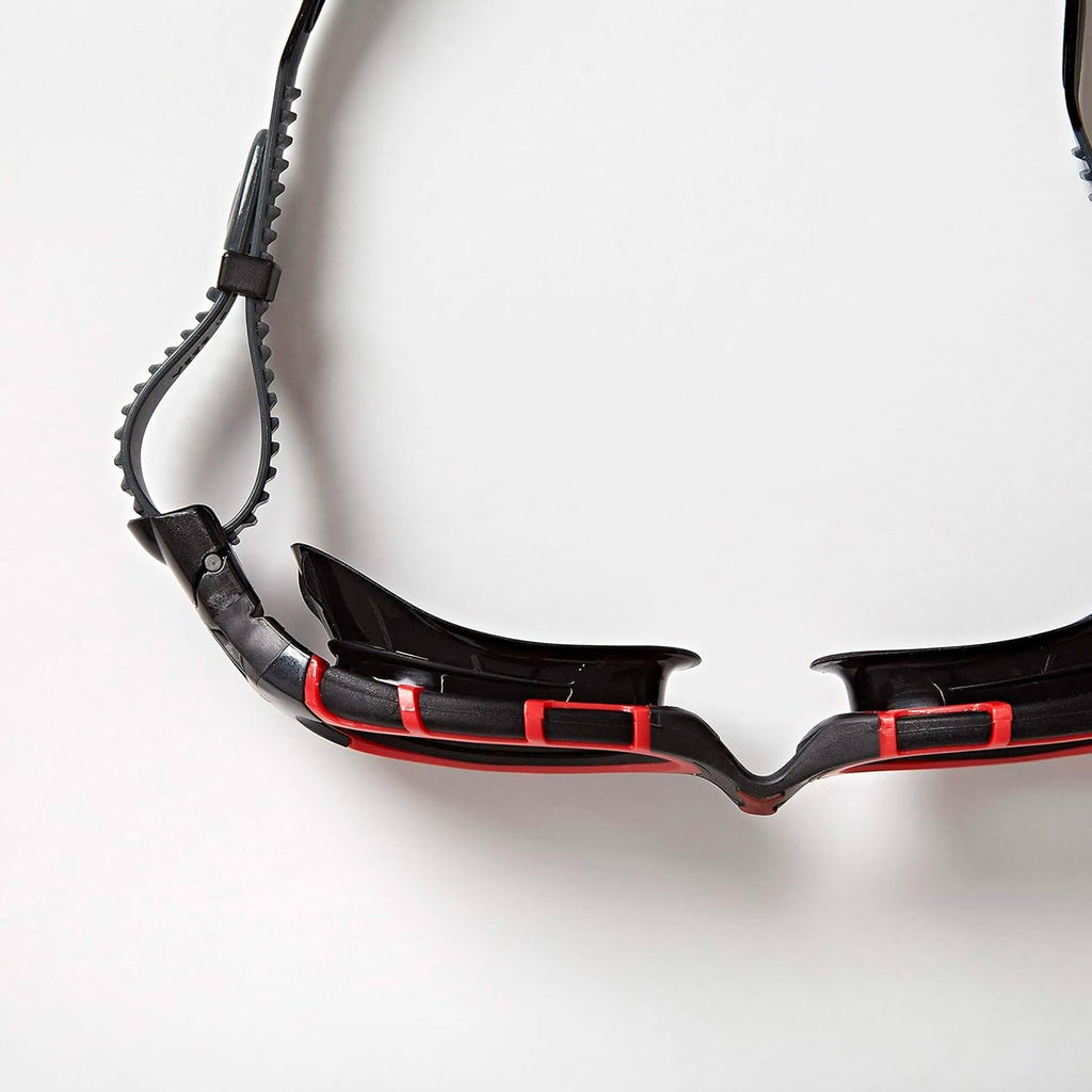 Zoggs Predator Flex Polarized Swim Goggles – UV Protection, Red/Black