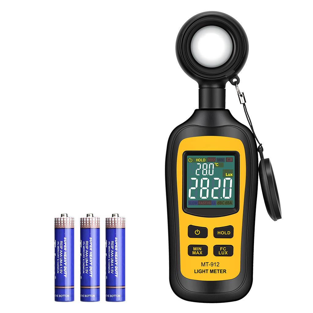 Jolof Store Digital Lux Meter – 200,000 Lux Light Meter with LCD Screen