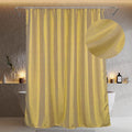 Popkozzi Gold Shower Curtain | Metallic Glitter Fabric | 72x72 Waterproof