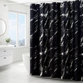 Black Marble Shower Curtain | 180x180cm Quick Dry Polyester