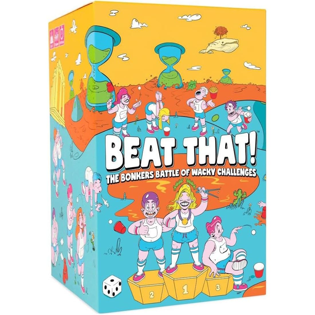Gutter Games Beat That! – Wacky Family Board Game for Kids and Adults