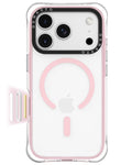 ORNARTO iPhone 17 Pro Max Clear Case | MagSafe & Drop Protection – Pink