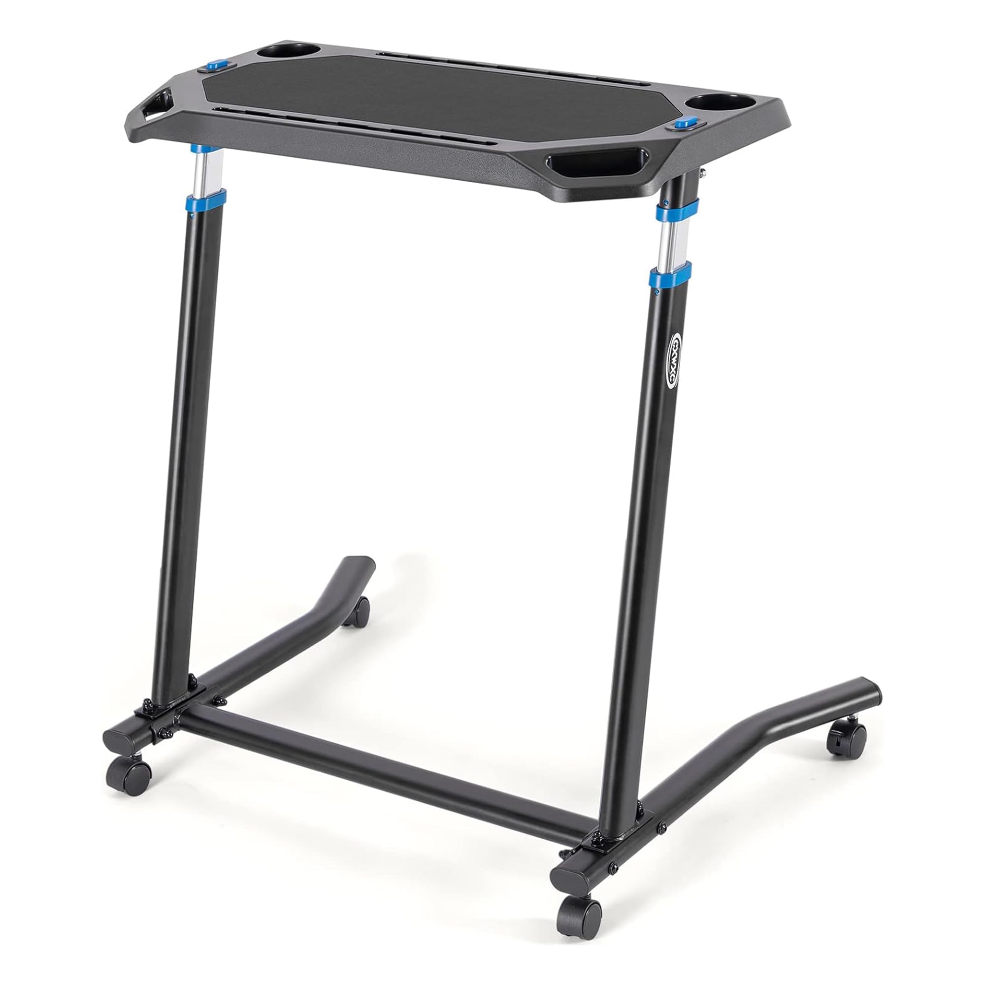 CXWXC Bike Trainer Desk – Height-Adjustable Indoor Cycling Laptop Stand