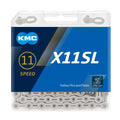 KMC X11SL 11-Speed Bicycle Chain | 118 Links - High-Precision Silver