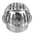 Metallic vent or chimney cap on a white background