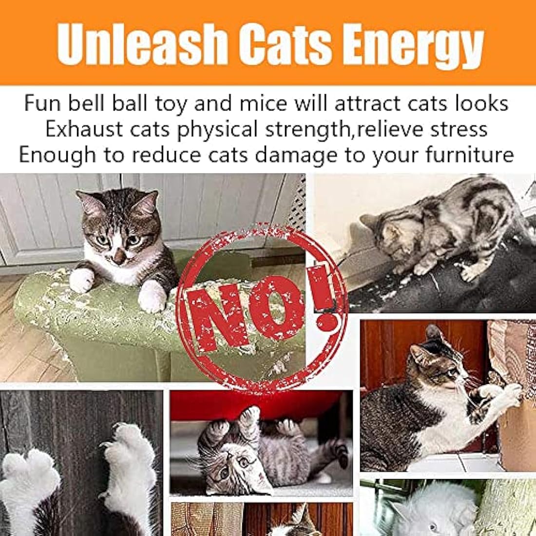Speedy Panther 21 Pcs Cat Toy Set | Collapsible Tunnel & Feather Wand