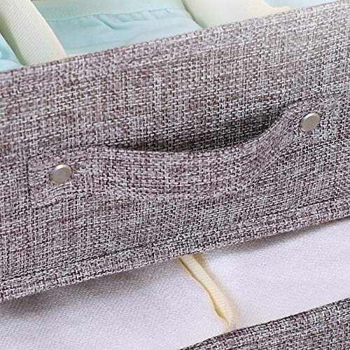 YINGGG Fabric Storage Box Storage Bins with Handle Drawer Organiser with Lid Folding Storage Bins Box Containers for Socks, Underwear, Bras, Ties - image 4