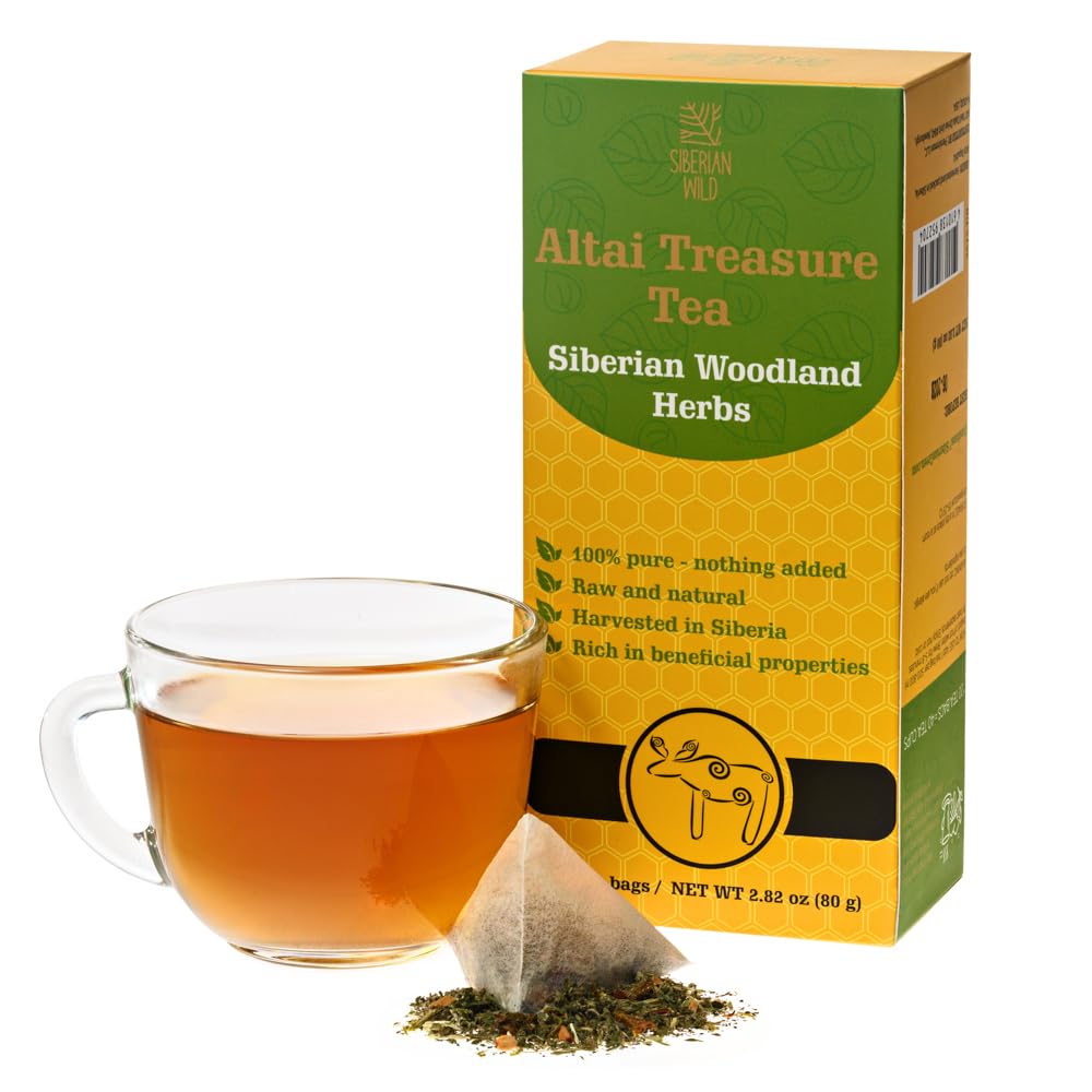Siberian Wild Altai Treasure Herbal Tea – Caffeine-Free 20 Tea Bags