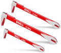 SHALL 3-Piece Nail Puller Set - Heavy Duty High Carbon Steel Pry Bars
