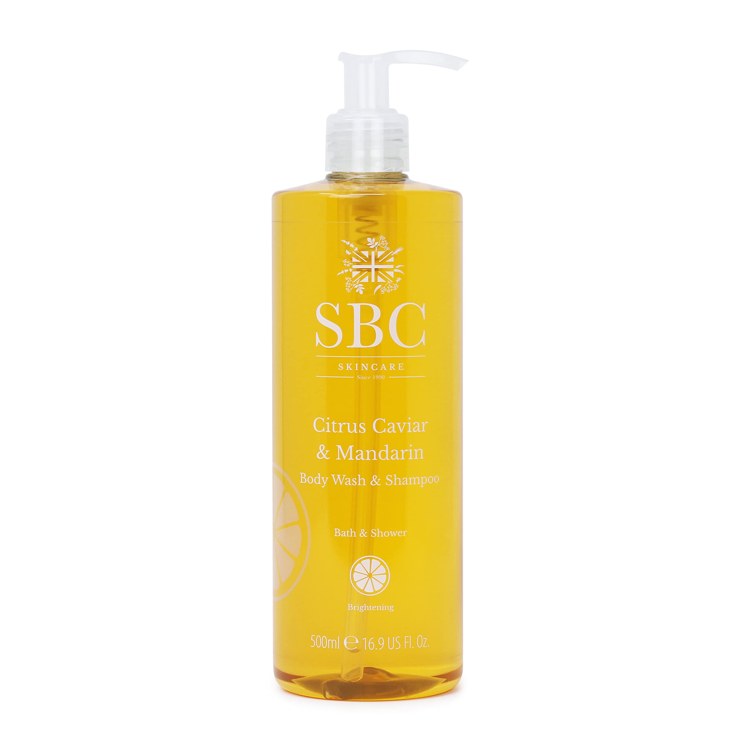 SBC Skincare Vitamin C 2-in-1 Hair & Body Wash – Mandarin & Lime 500ml