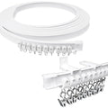 VirtuGro 5M/16FT Bendable Ceiling Curtain Track | Flexible PVC Rail System