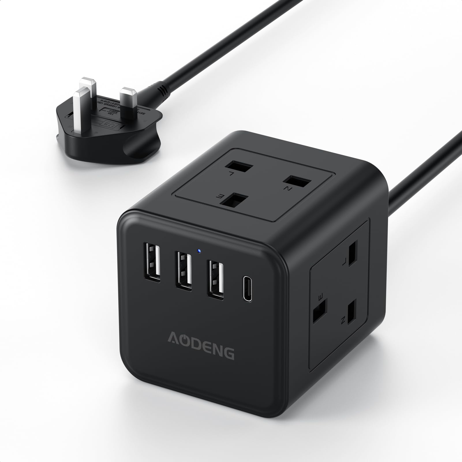 4-Way Extension Lead | PD 20W USB Fast Charging | 1.5M