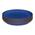 Denby Imperial Blue Medium Plates - Set of 4 Ceramic Stoneware 21cm