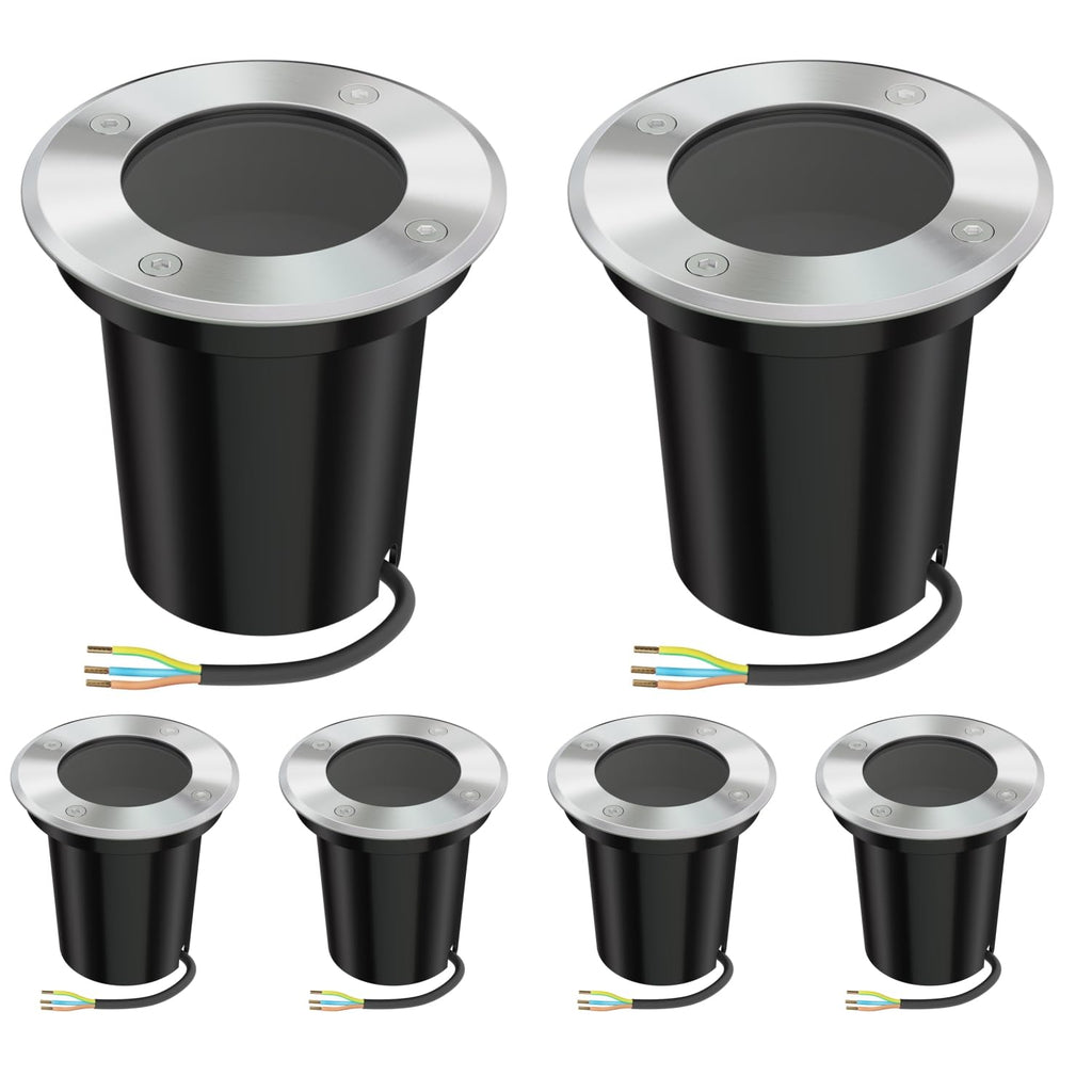ledscom.de BOLI Ground Recessed Light - 6 Pcs IP67 Stainless Steel GU10