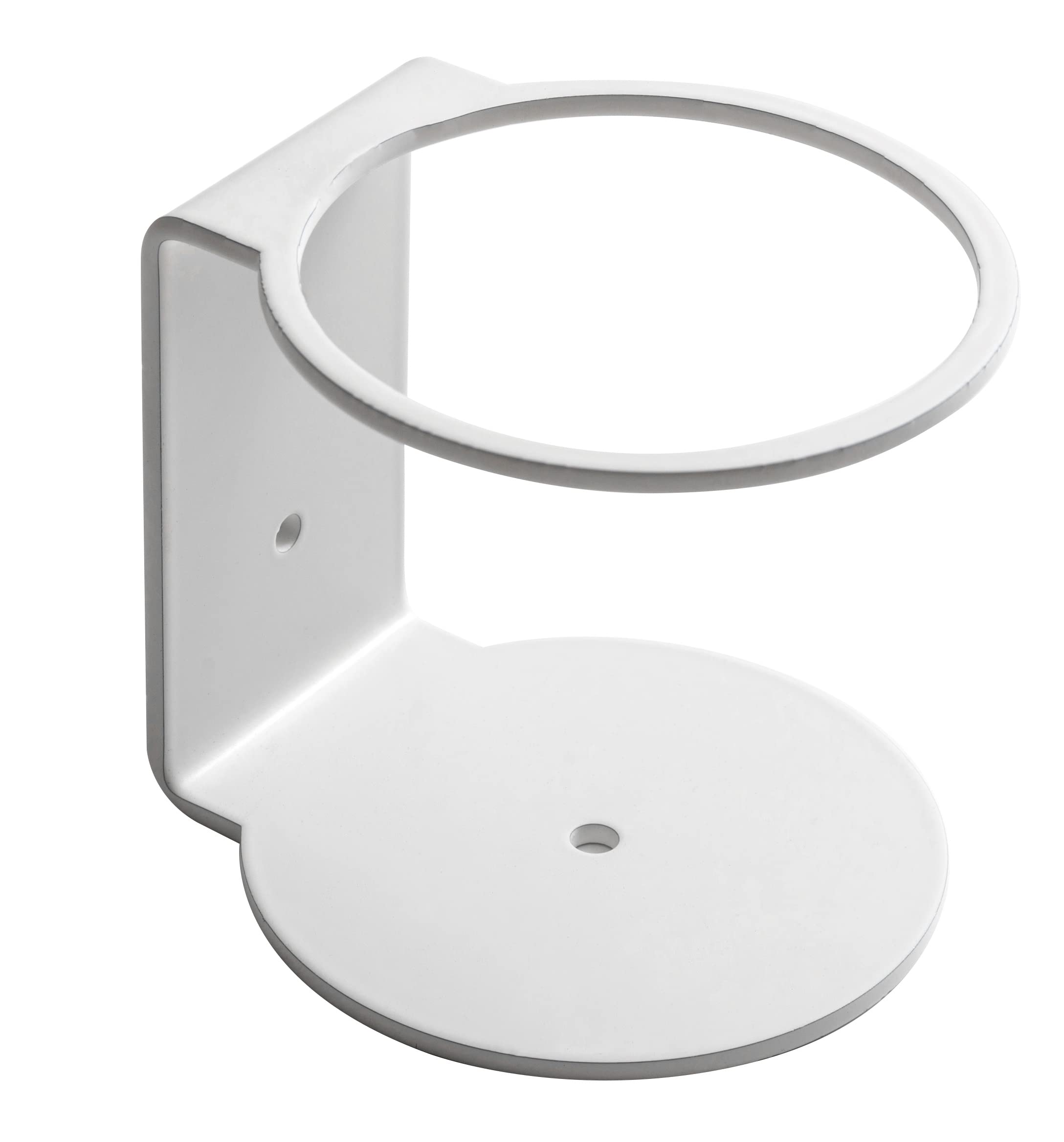 IPEA Wall Mounted Iron Bottle Holder for Sanitizer & Soap - White