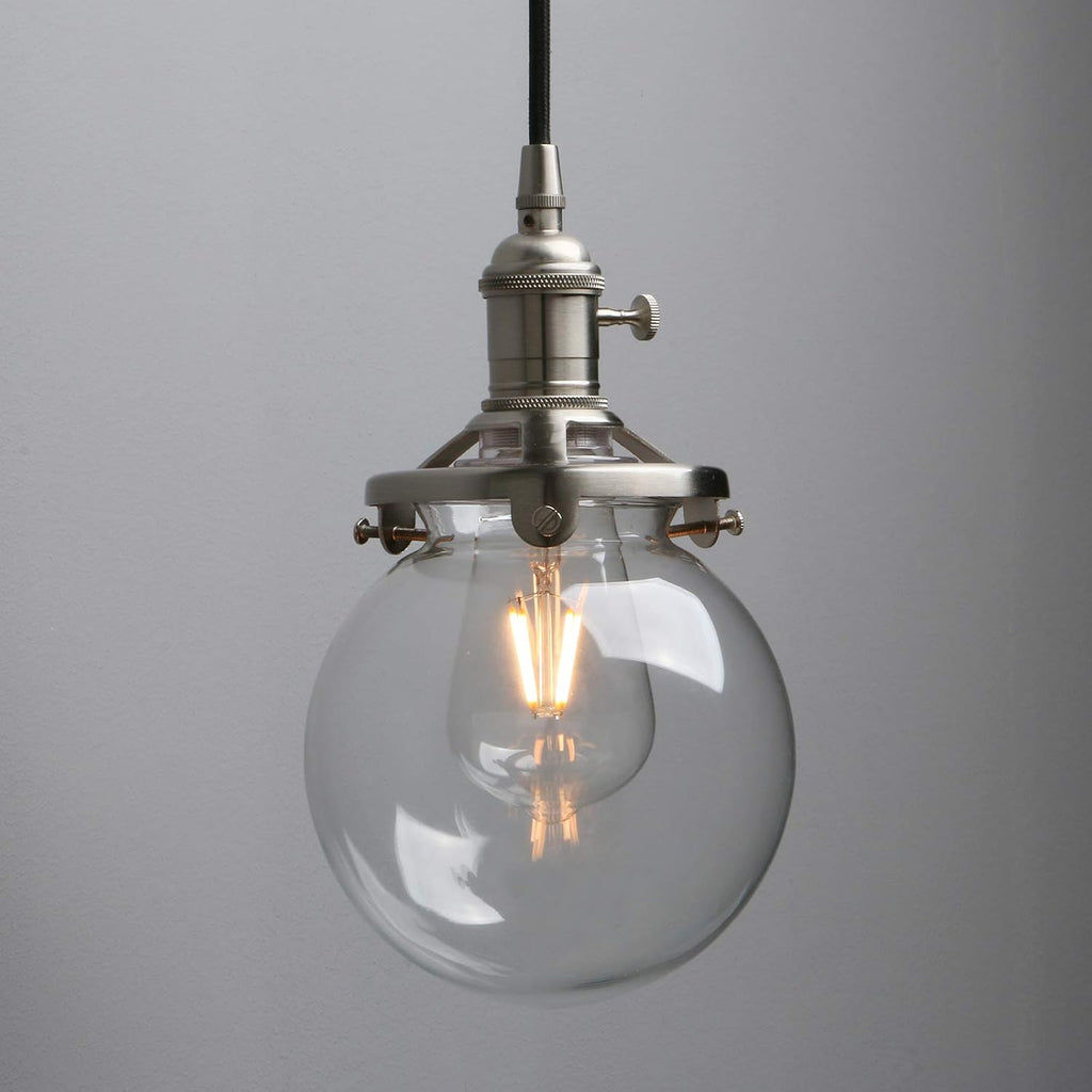 Phansthy 3-Light Cluster Chandelier – Vintage Globe Glass Pendant
