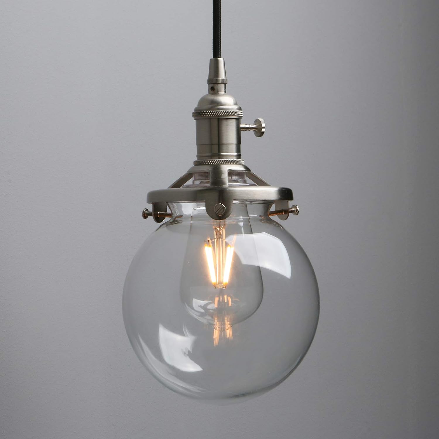 Phansthy 3-Light Cluster Chandelier – Vintage Globe Glass Pendant