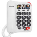 Uvital Big Button Corded Telephone | Loud Volume Landline for Elderly