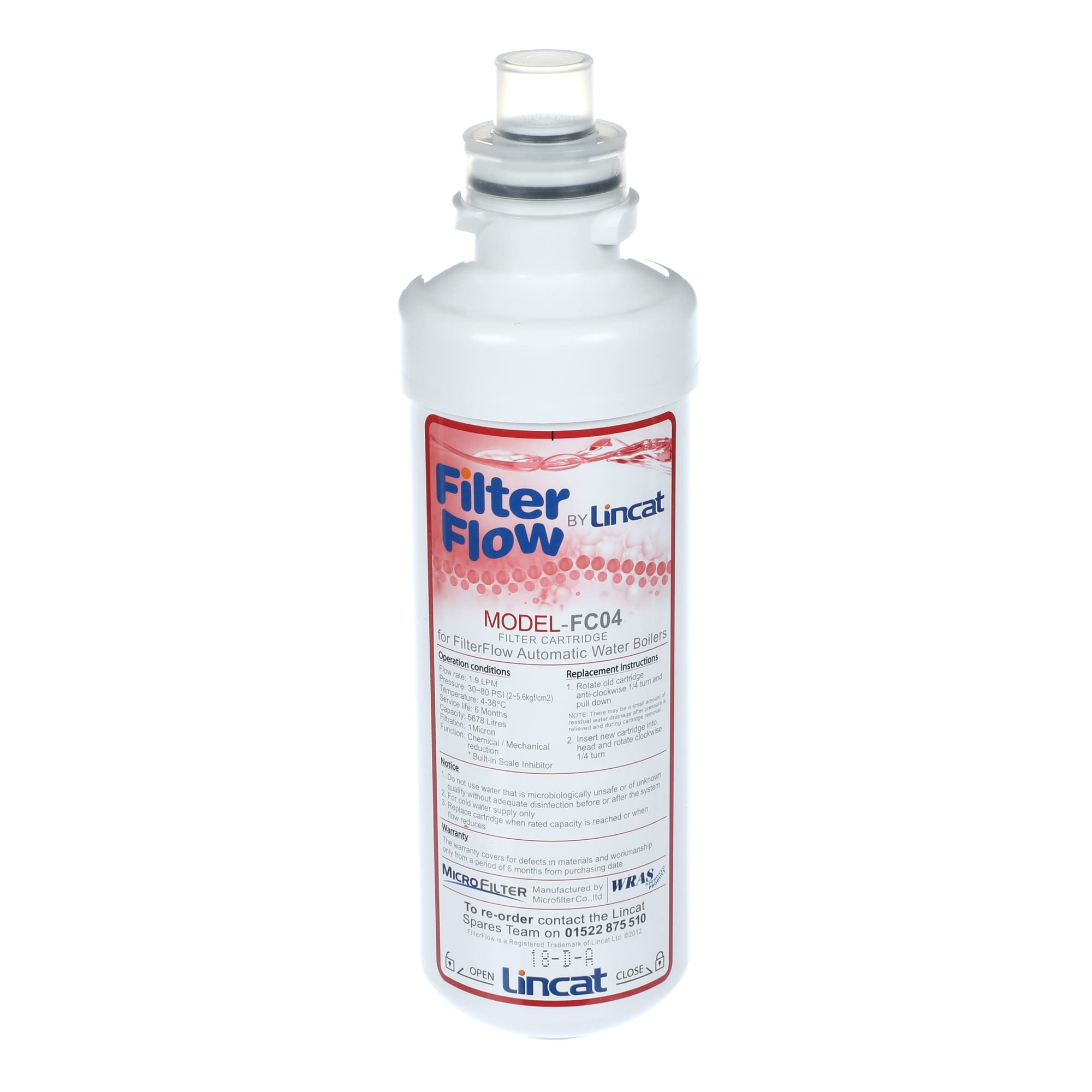 Lincat FC04 Filterflow Cartridge for FX Series Water Boilers | CKP8005