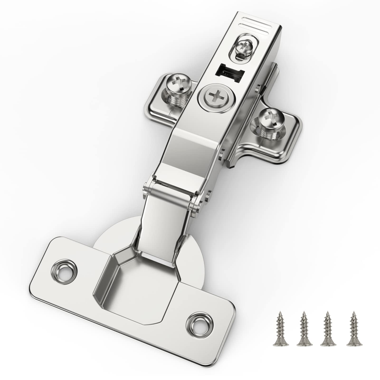Furniware 10-Pack Soft Close Cabinet Hinges – 110 Degree Full Overlay