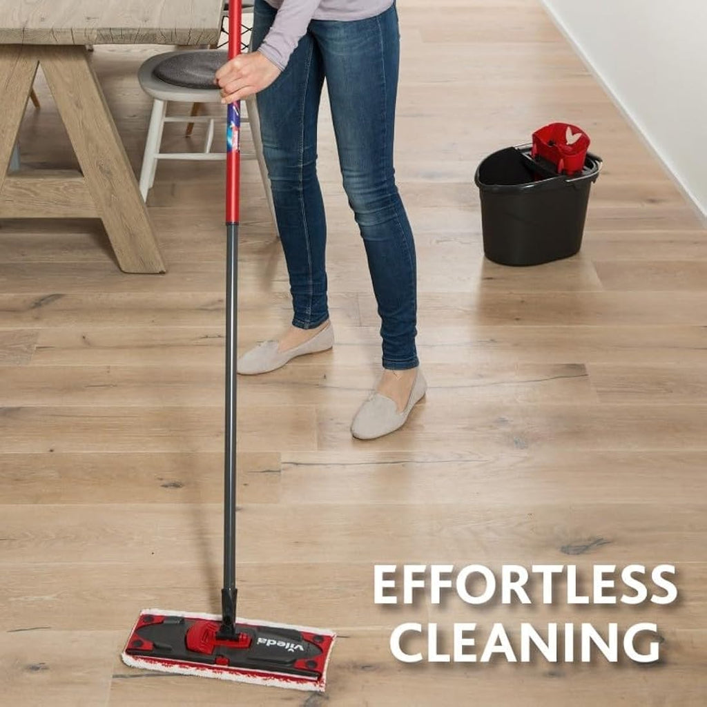 Vileda UltraMax Flat Mop and Bucket Set – Microfibre Floor Cleaner