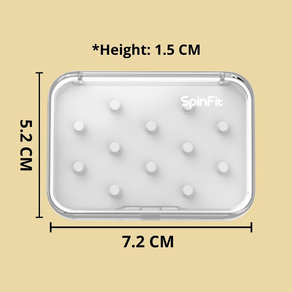 SpinFit Tip Pod - Storage Box for Ear Tips - Extra Transparent and Thick Material - BPA-Free PCTG Black - image 5