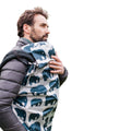 BundleBean Babywearing Raincover | Waterproof Universal Fit - Grey Elephant